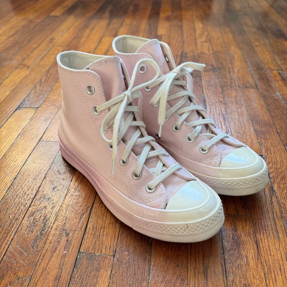 Pink Ombre High-Top Converse Sneakers